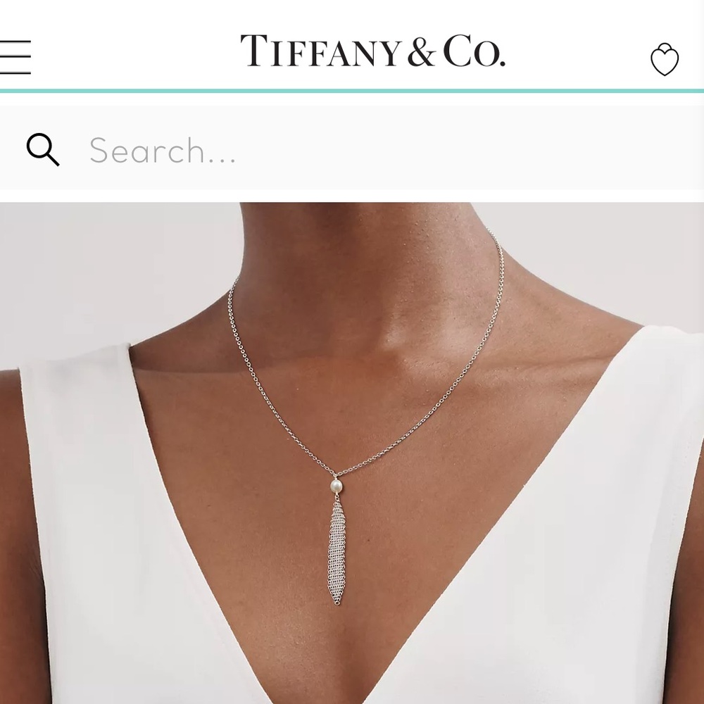 Tiffany Elsa Peretti Mesh Tassel Pendant